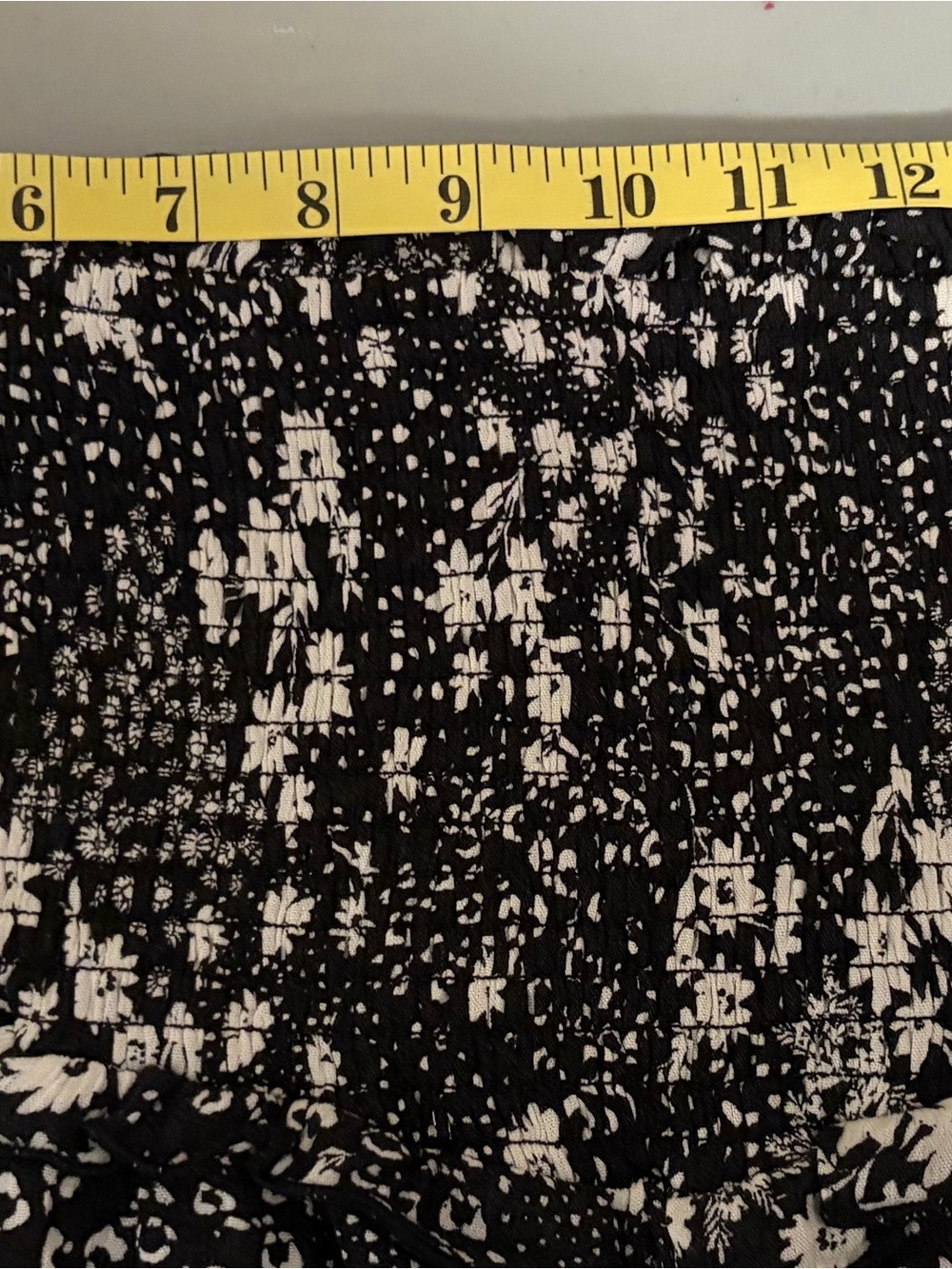 torrid Black Floral Ruffle Mini Skirt - Picture 6 of 8
